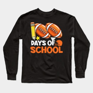 100 days of school teacher student outfit Long Sleeve T-Shirt